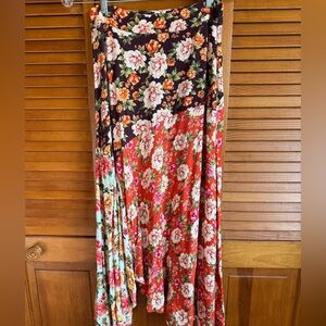 Anthropologie Floral Multicolor Skirt